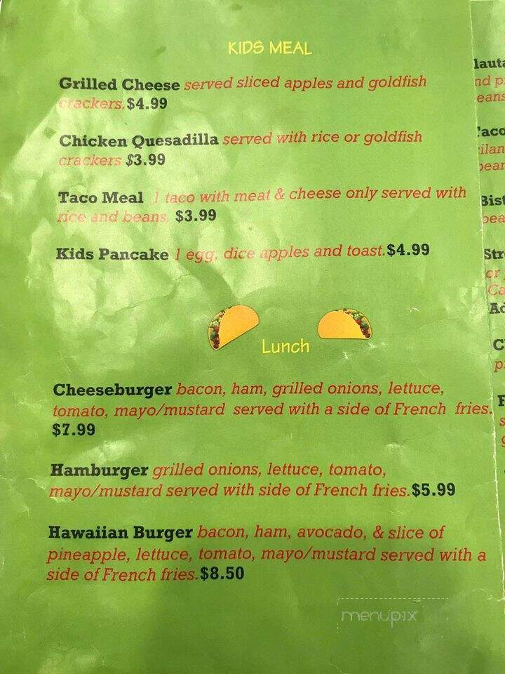 Yoli's Mexican Cuisine - Whitehouse, TX menu_pic