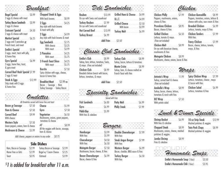 Main Gate Restaurant - Cleveland, OH menu_pic