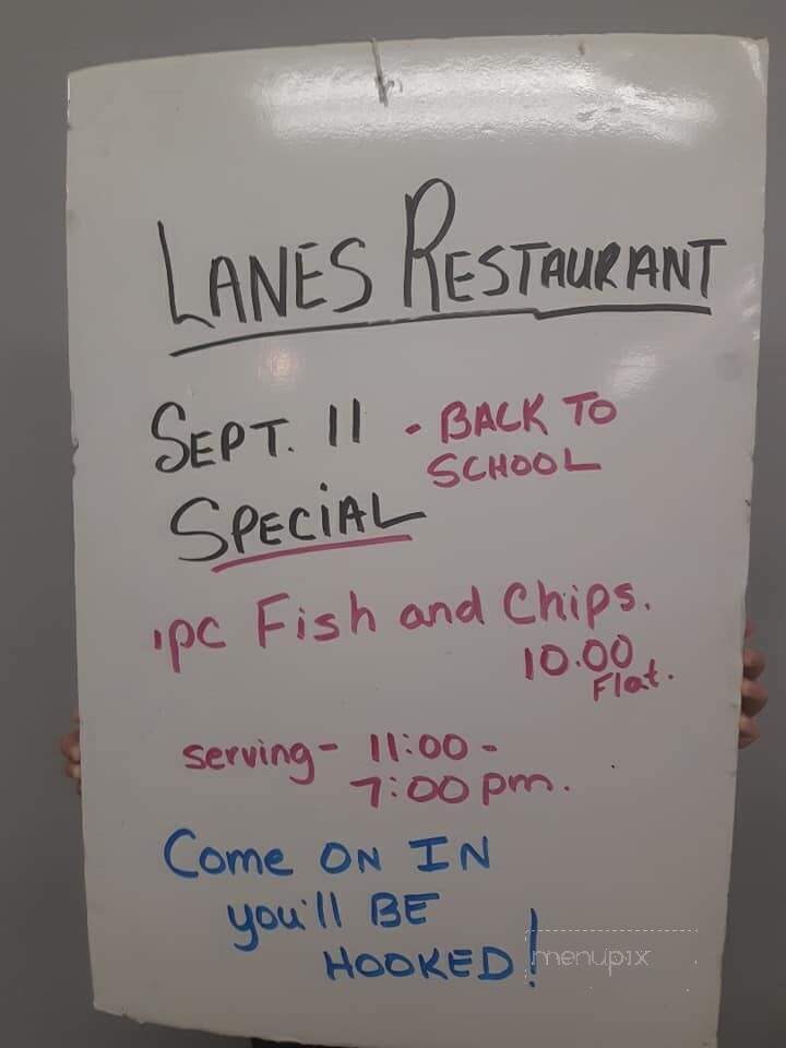 Lanes Family Restaurant - Fort Erie, ON menu_pic