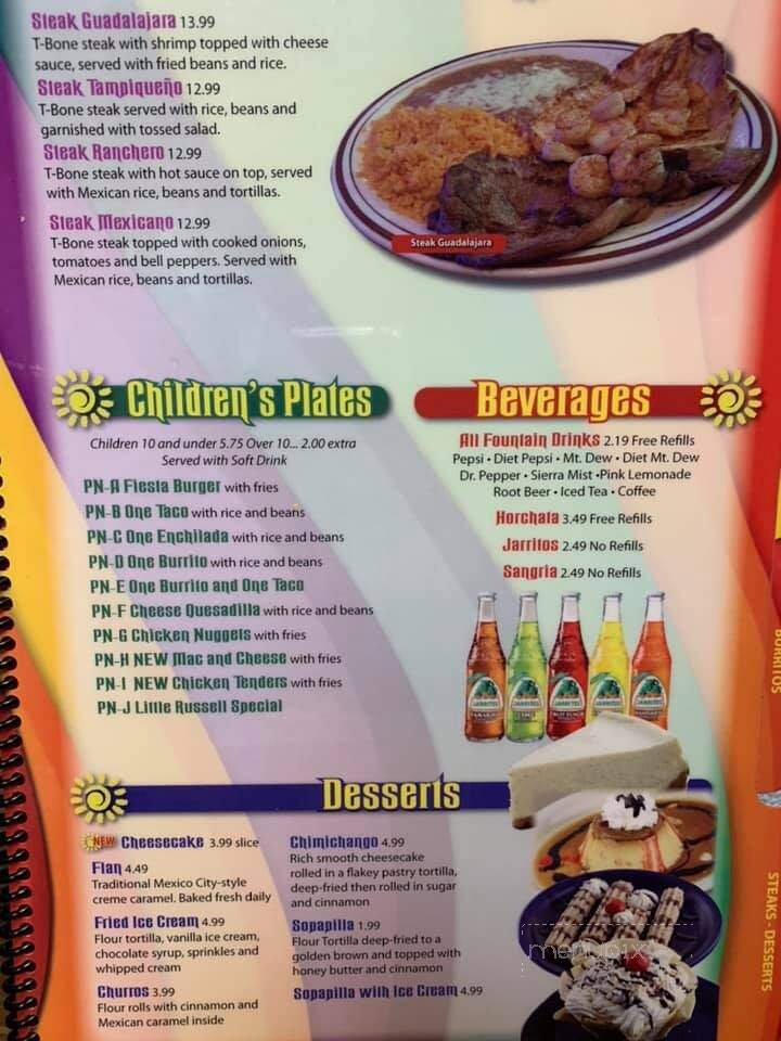 El Guadalajara - Russell Springs, KY menu_pic