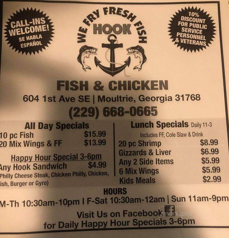 Hook Fish and Chicken - Moultrie, GA