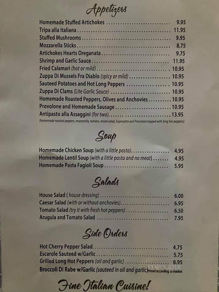 Assaggini Di Roma - Hazlet, NJ menu_pic