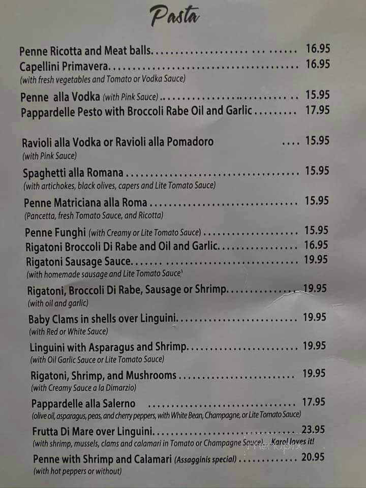 Assaggini Di Roma - Hazlet, NJ menu_pic