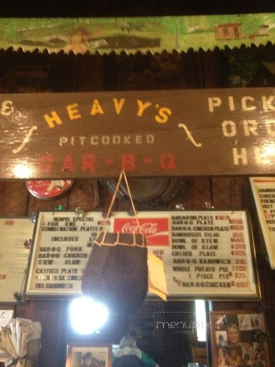 Heavy's BBQ - Crawfordville, GA menu_pic