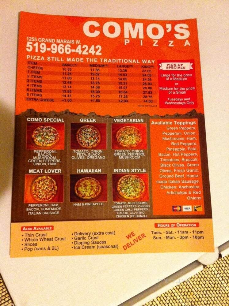 Como's Pizza - Windsor, ON