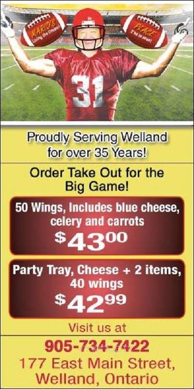 Mario's Place - Welland, ON menu_pic
