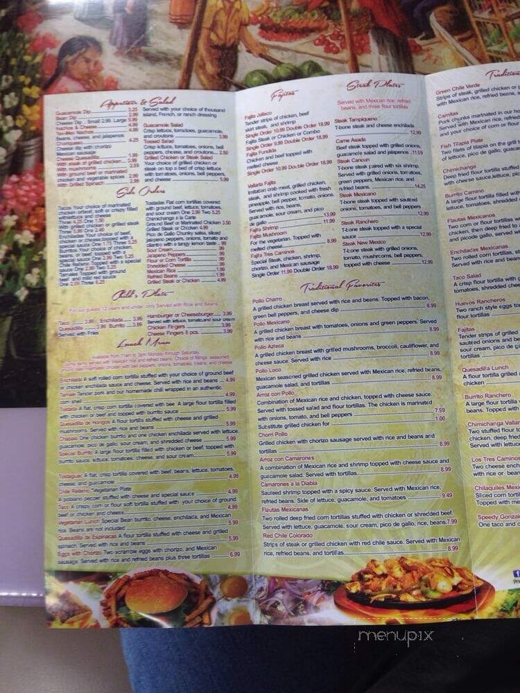 Los Tres Caminos - Marshall, IL menu_pic