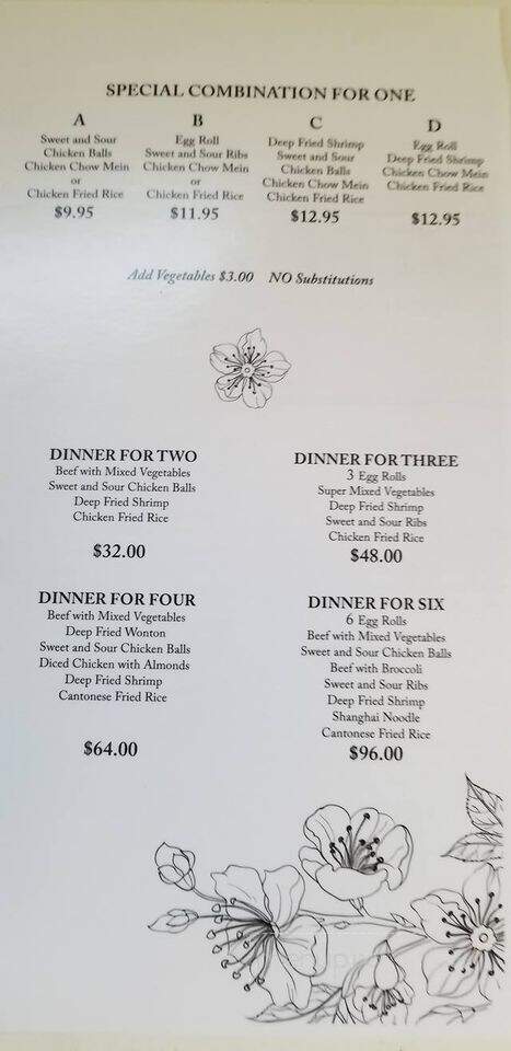 New Fortune Restaurant - Rocanville, SK menu_pic