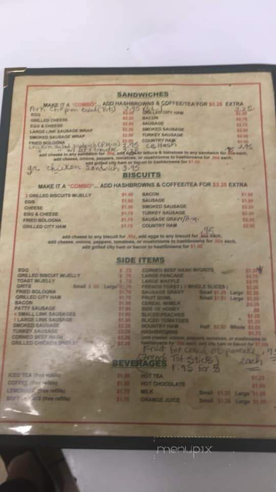 Bazen's Family Restaurant - Florence, SC menu_pic