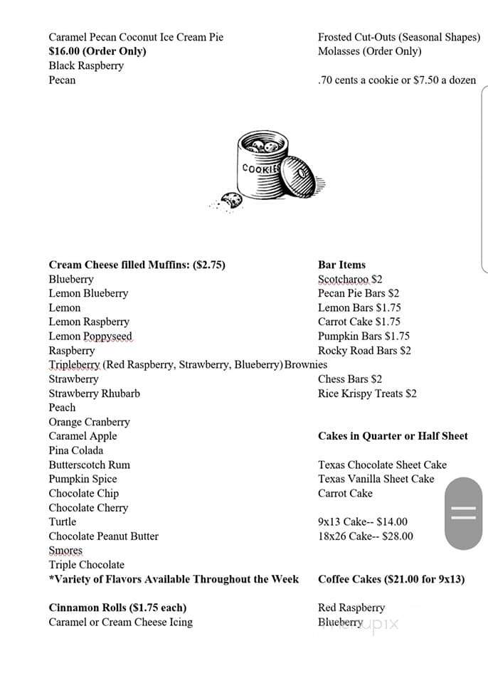 Nordmann's Nook - North Manchester, IN menu_pic
