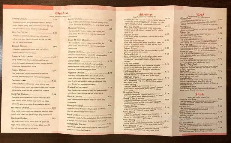 Rosi's Chinese Express - Scottsbluff, NE menu_pic