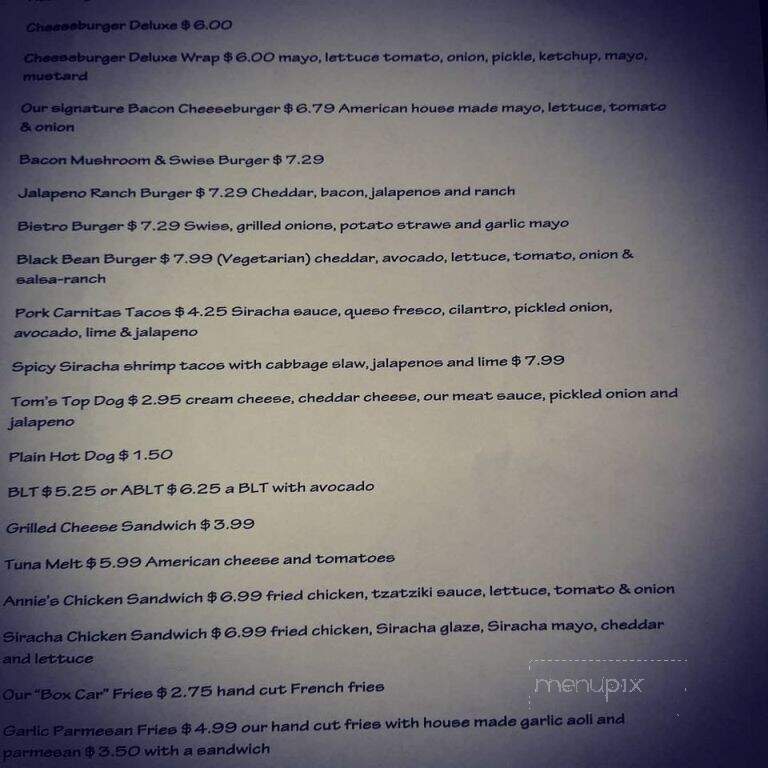 Annie's - Canisteo, NY menu_pic