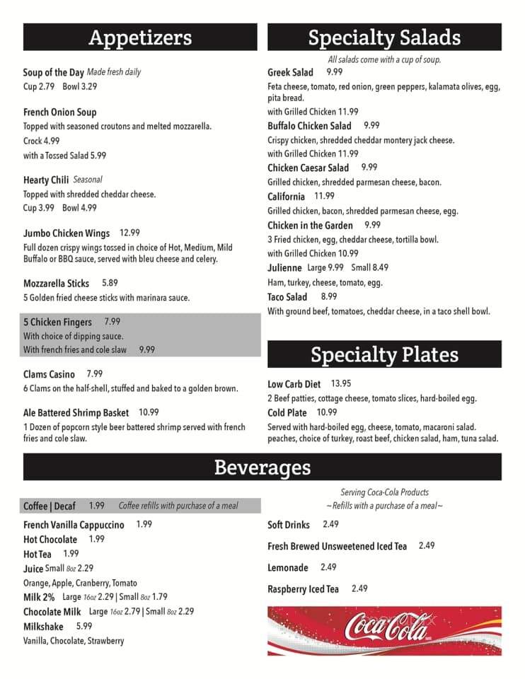 New Countryside Family Restaurant - Clifton Springs, NY menu_pic
