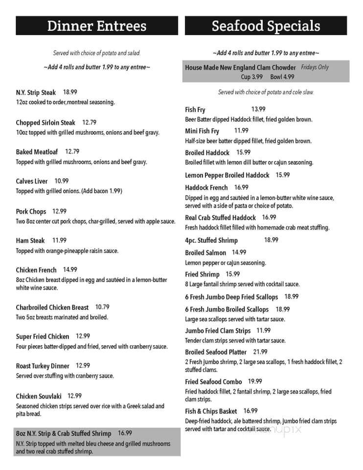 New Countryside Family Restaurant - Clifton Springs, NY menu_pic