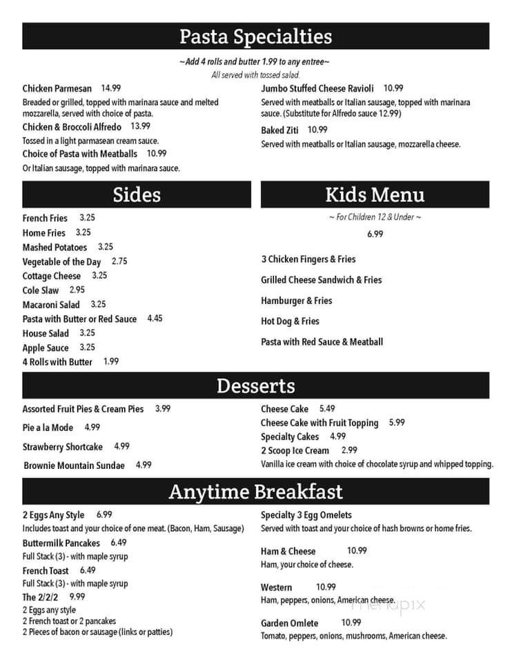 New Countryside Family Restaurant - Clifton Springs, NY menu_pic