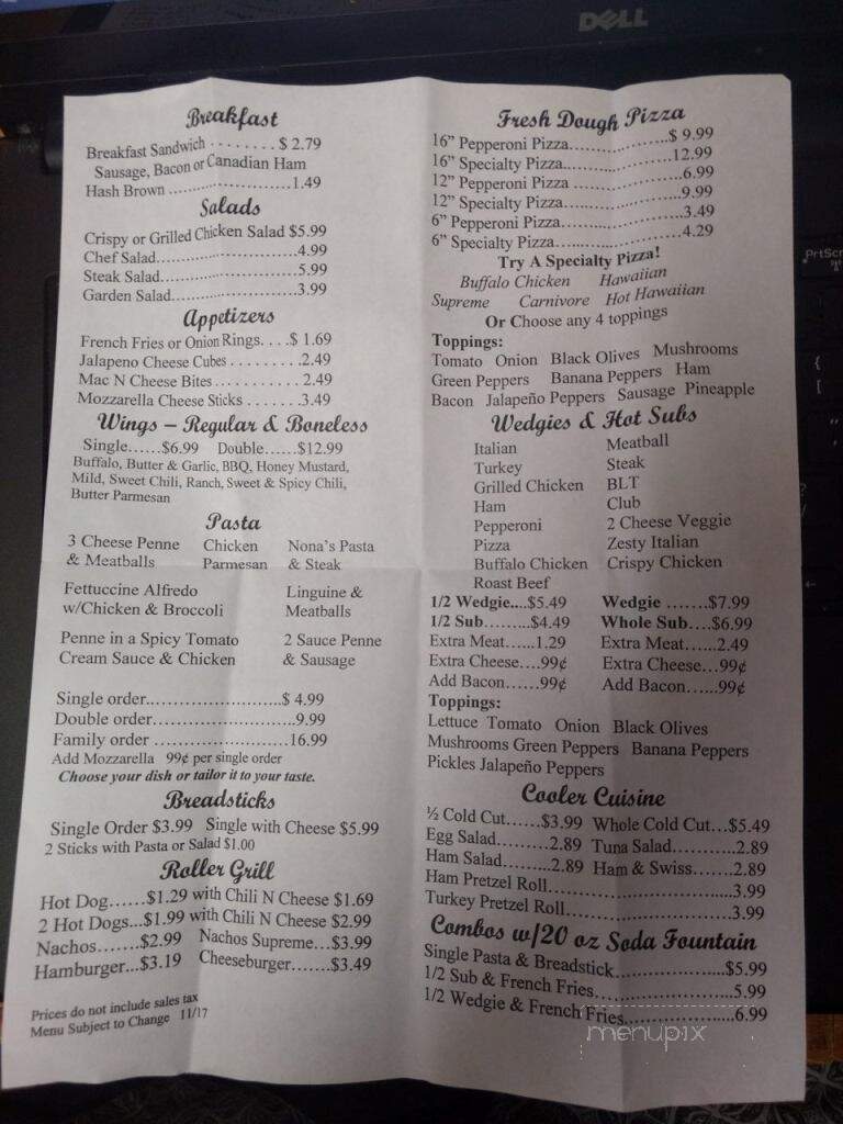 Red Express-Franklin - Franklin, PA menu_pic