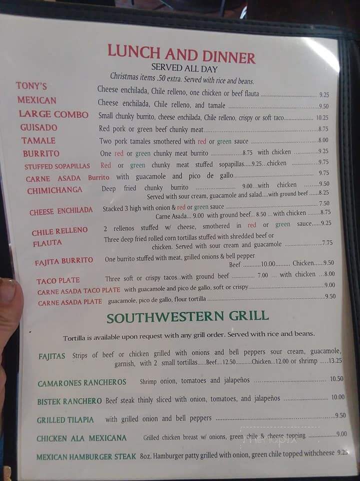 Tony's - Truth or Consequences, NM