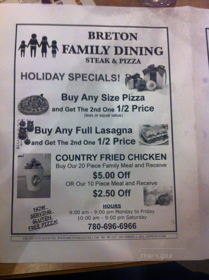Breton Family Dining - Breton, AB menu_pic