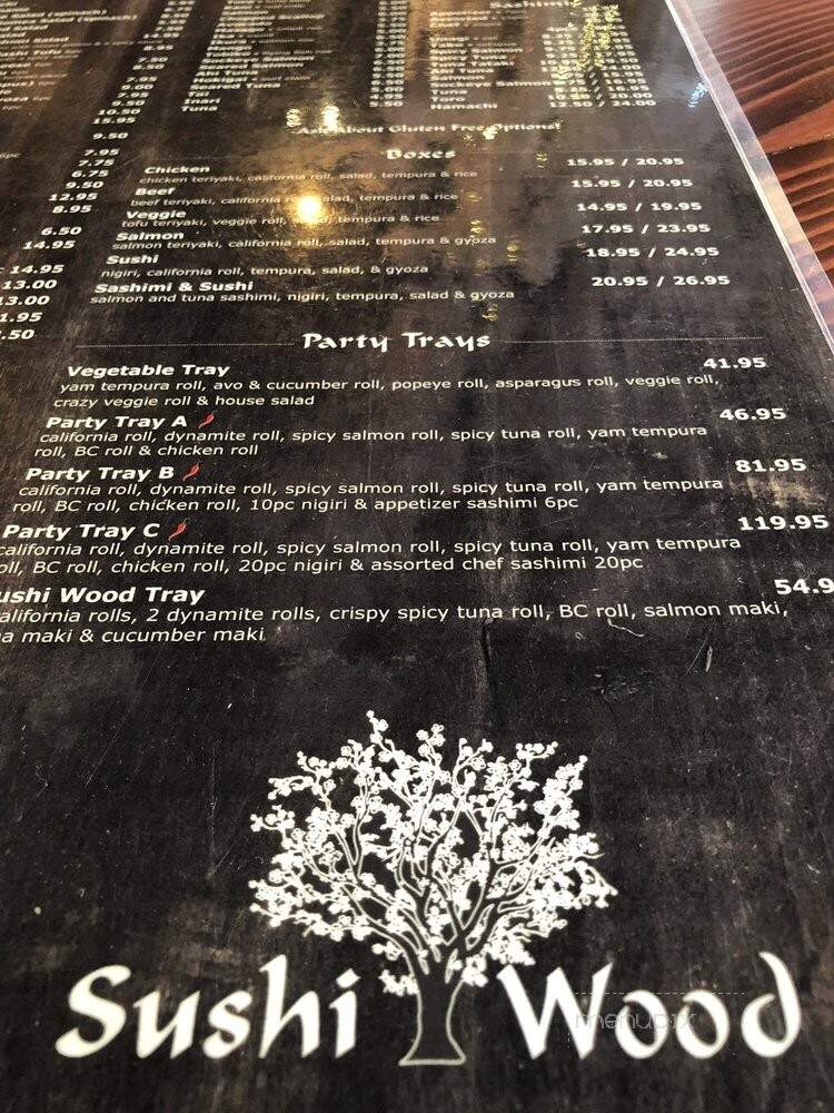 Sushi Wood - Nelson, BC menu_pic