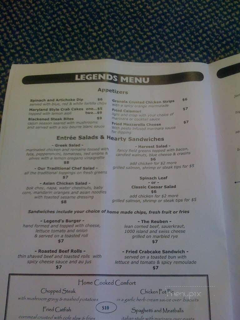 Legends at Druid Hills Country Club - Crossville, TN menu_pic