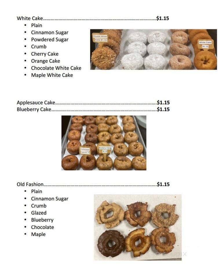 Mr T's Delicate Donut Shop - Modesto, CA menu_pic