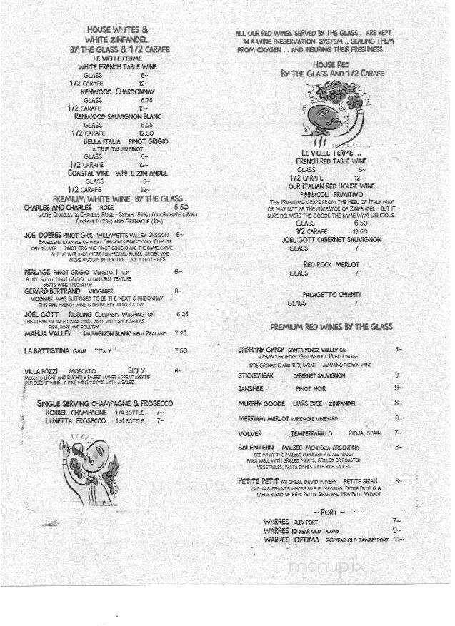 Tufulio's Restaurant - Kingfield, ME menu_pic