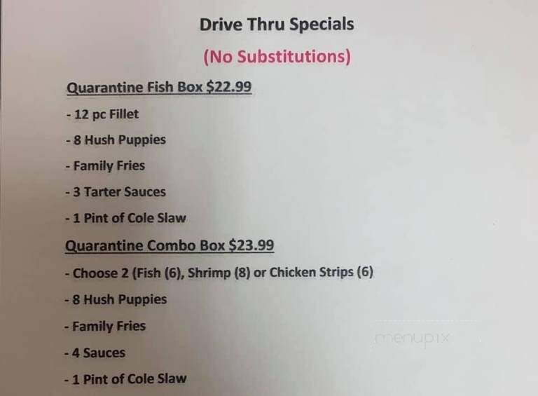 Jack's Fish House - Carriere, MS menu_pic