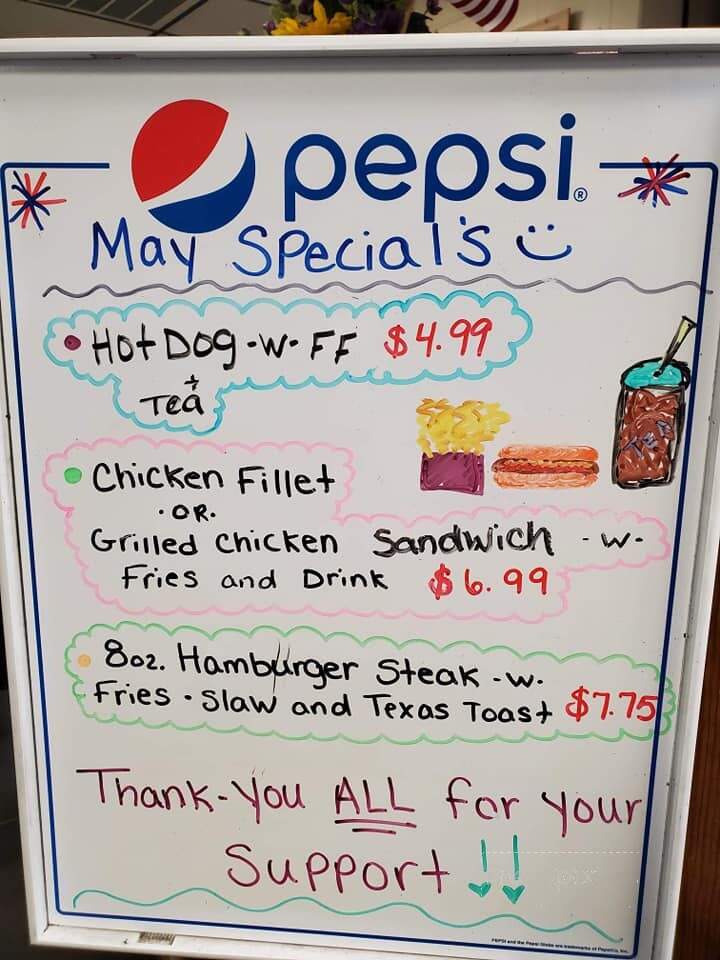 Boonville Restaurant - Boonville, NC menu_pic