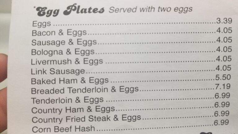 Boonville Restaurant - Boonville, NC menu_pic