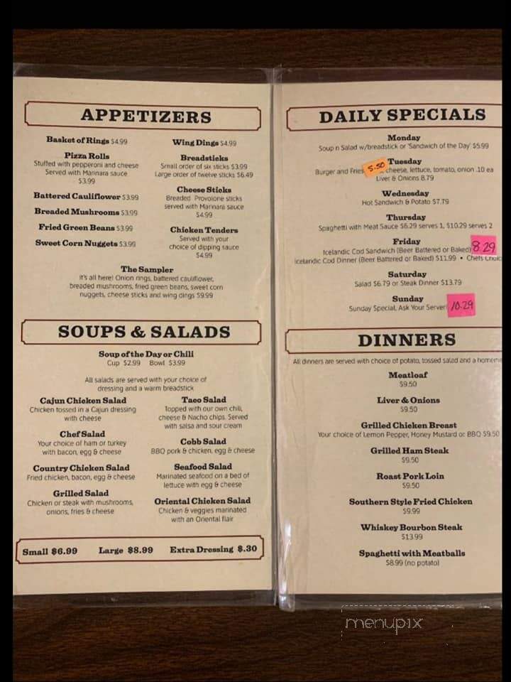 Evermoore's Restaurant & Pizza - New Bethlehem, PA menu_pic