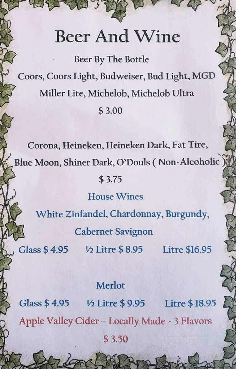 Goose Berry Patch - Penrose, CO menu_pic
