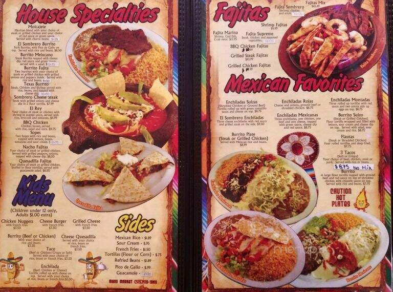El Sombrero - Mascoutah, IL menu_pic