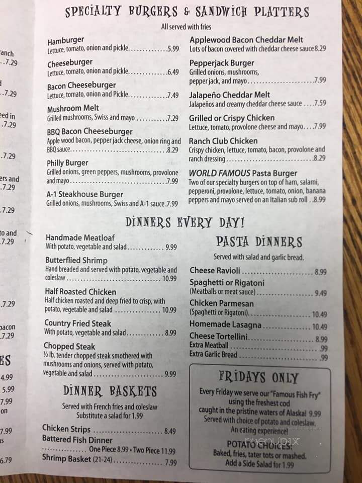 Pasta Oven - Rock Creek, OH menu_pic