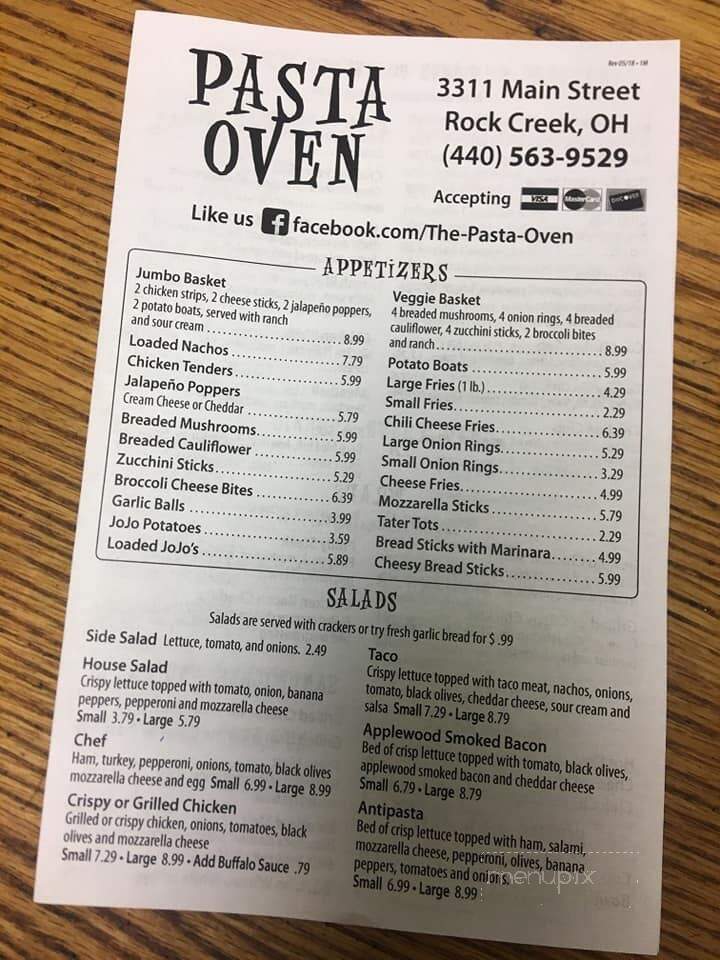 Pasta Oven - Rock Creek, OH