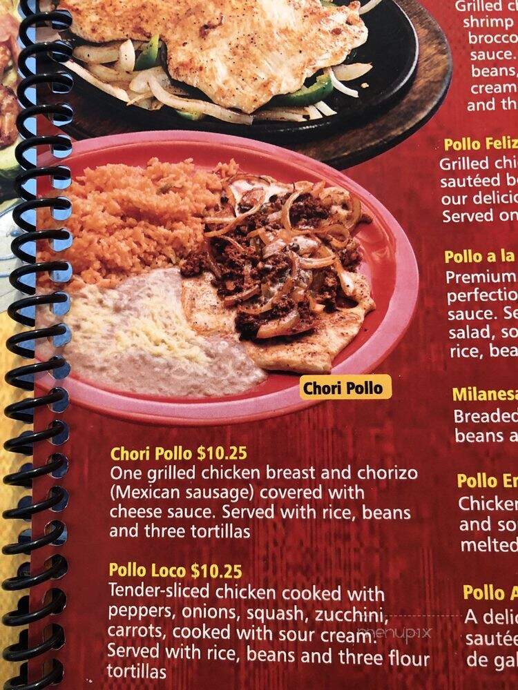 Rancho Grand Mexican Restaurant - Ware Shoals, SC menu_pic