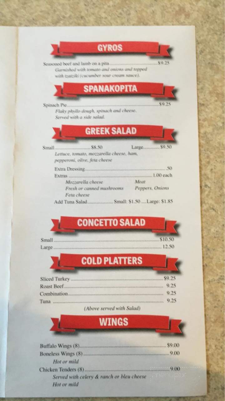 Abc Pizza House - Winsted, CT menu_pic