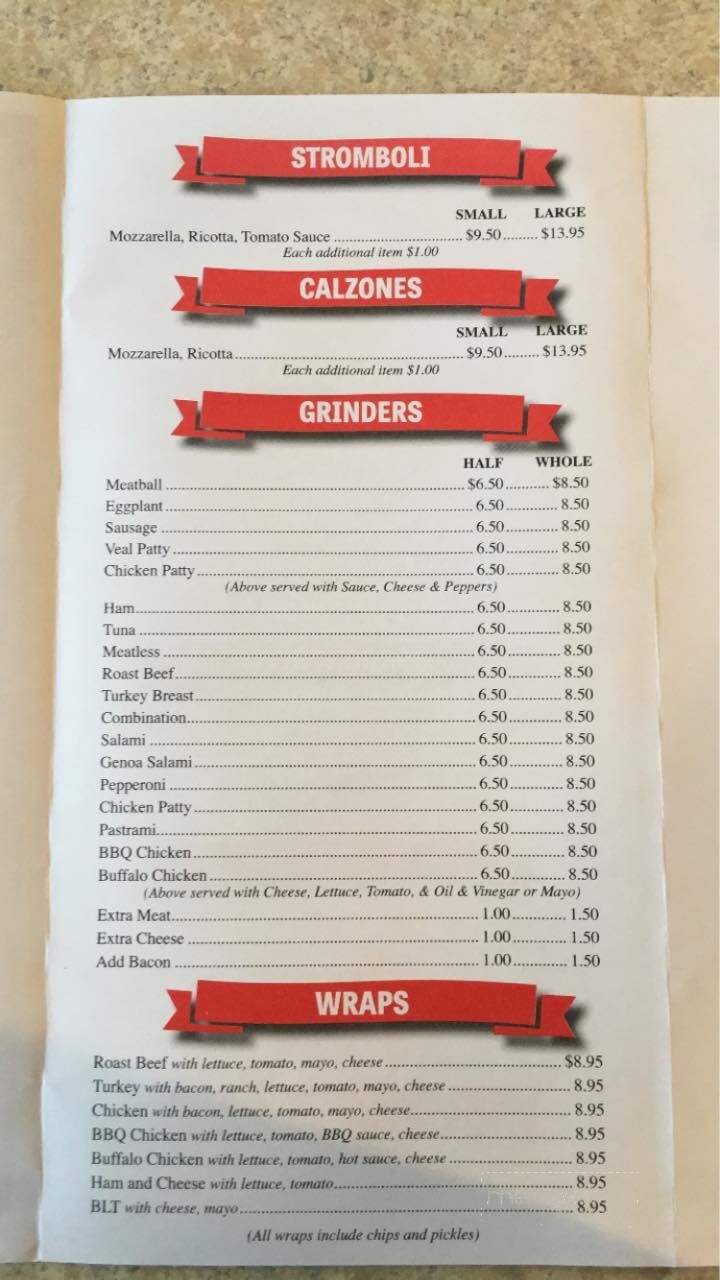 Abc Pizza House - Winsted, CT menu_pic