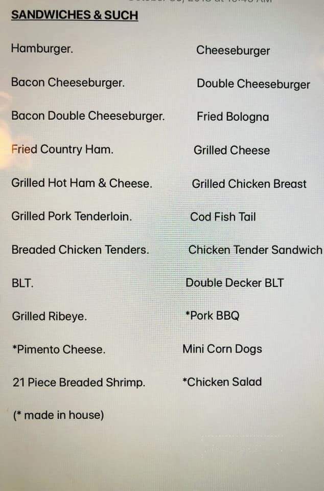 Farm House Grill - Owenton, KY menu_pic
