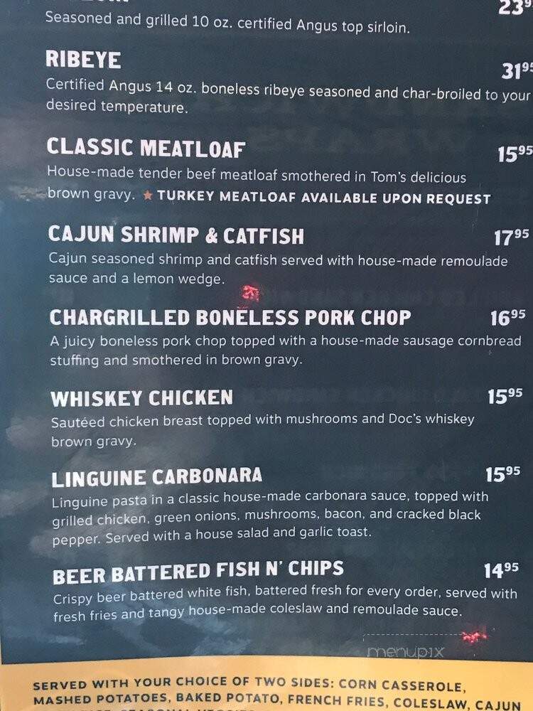 Doc Holliday's - Williston, ND menu_pic