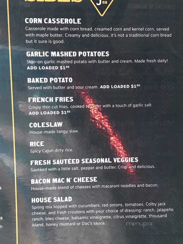 Doc Holliday's - Williston, ND menu_pic