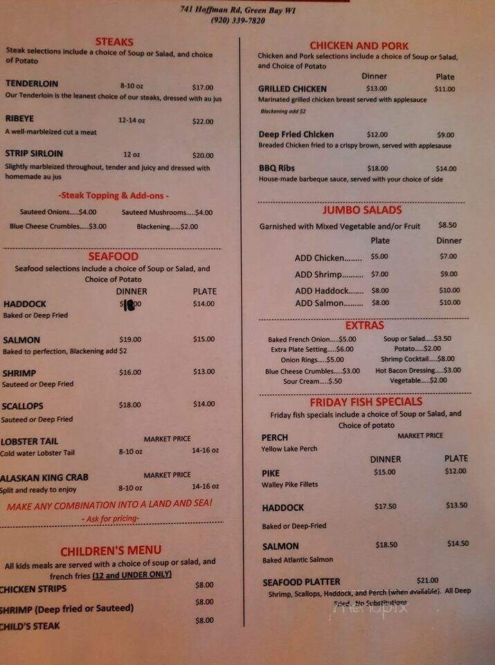 Ziggey Inn - Green Bay, WI menu_pic