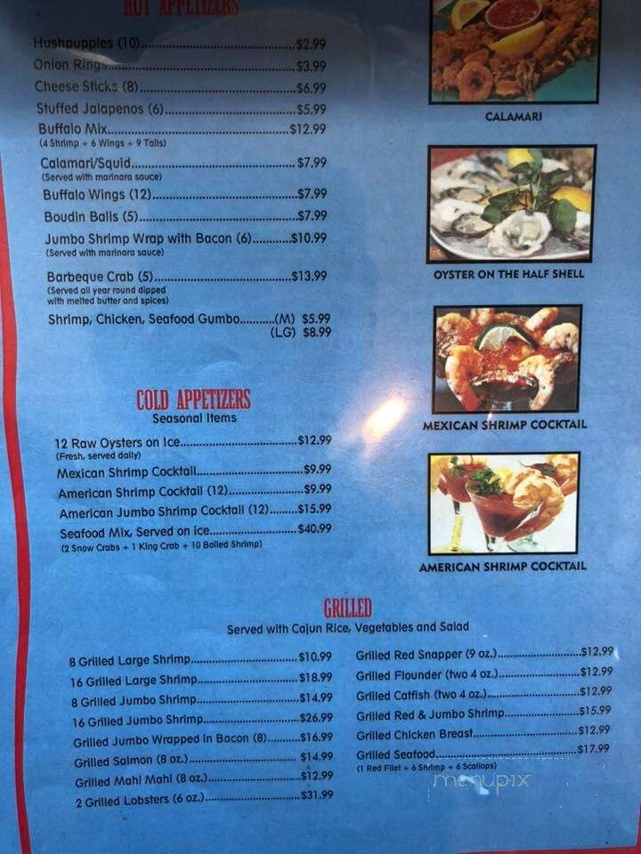Texas Seafood And Steakhouse - Dayton, TX menu_pic
