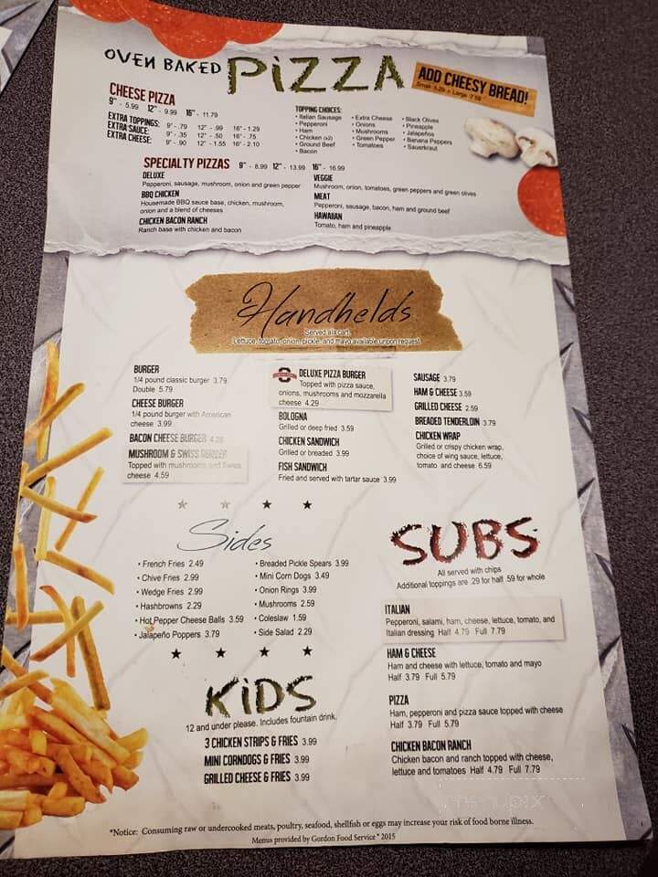 Buckeye Club - Miller City, OH menu_pic