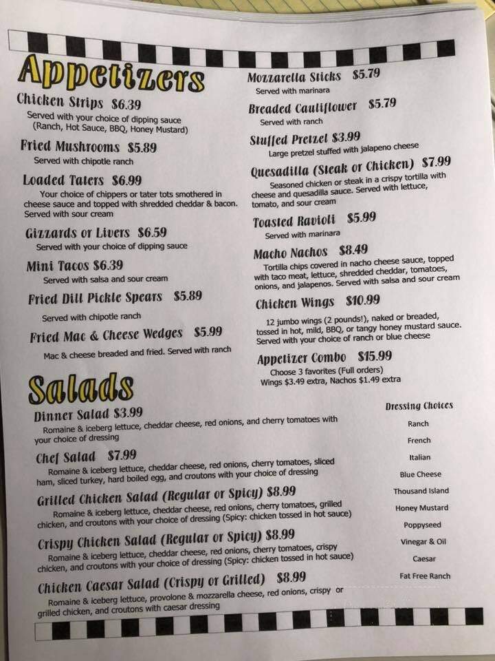 Route 3 Bar & Grill - Waterloo, IL menu_pic