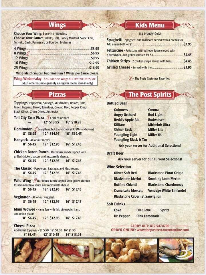 The Post - Tell City, IN menu_pic