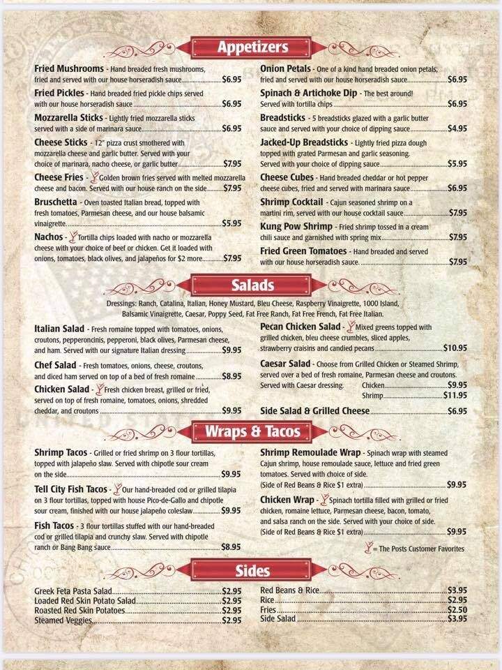 The Post - Tell City, IN menu_pic
