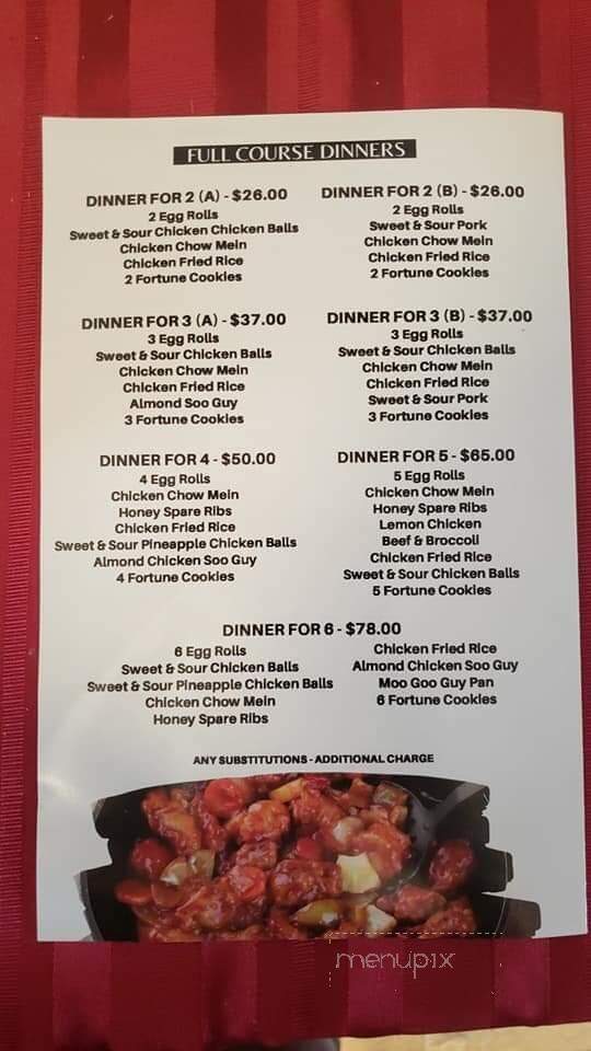 Kwan's Cantonese Restaurant - Sussex, NB menu_pic