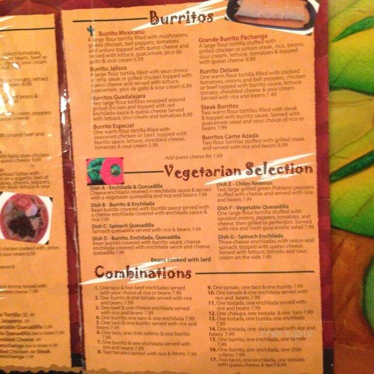 La Pachanga Mexican Restaurant - Festus, MO menu_pic