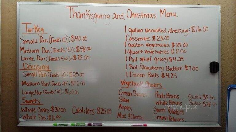 Autry's Country Kitchen - Troy, TN menu_pic