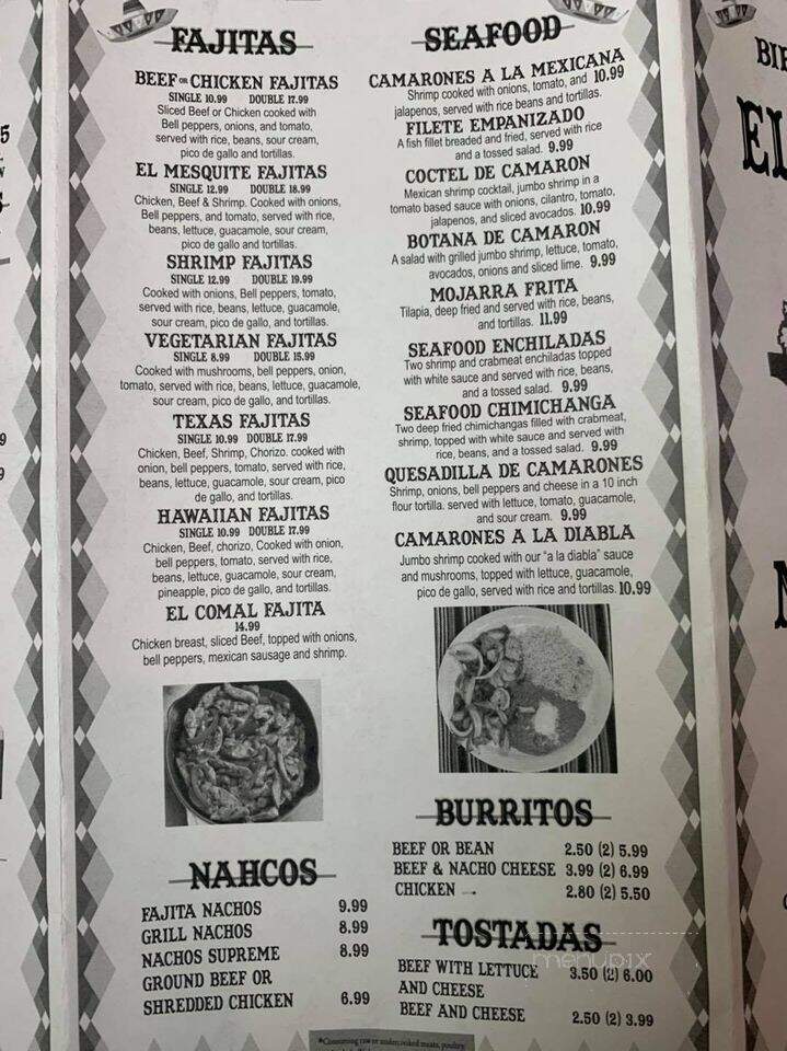 El Mesquite Mexican Grill - Pulaski, TN menu_pic